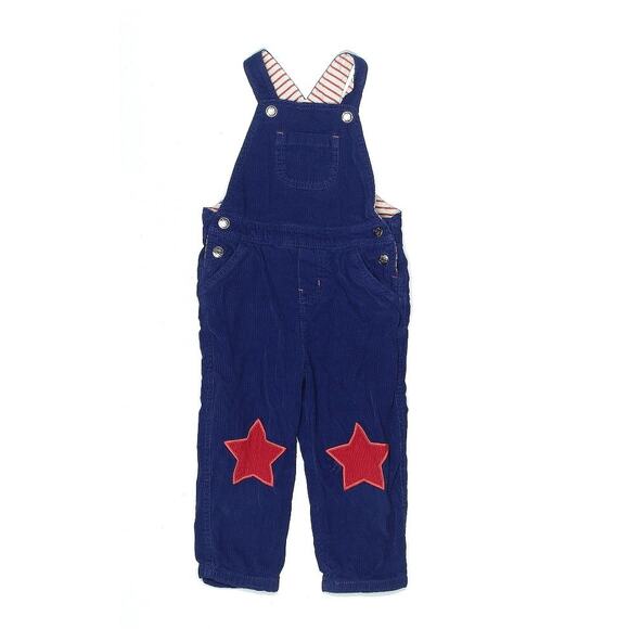Baby Boden Corduroy Star Knee Patch Overalls Size 2-3 - Picture 1 of 3